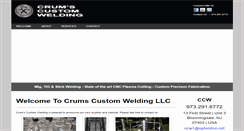 Desktop Screenshot of crumscustomwelding.com